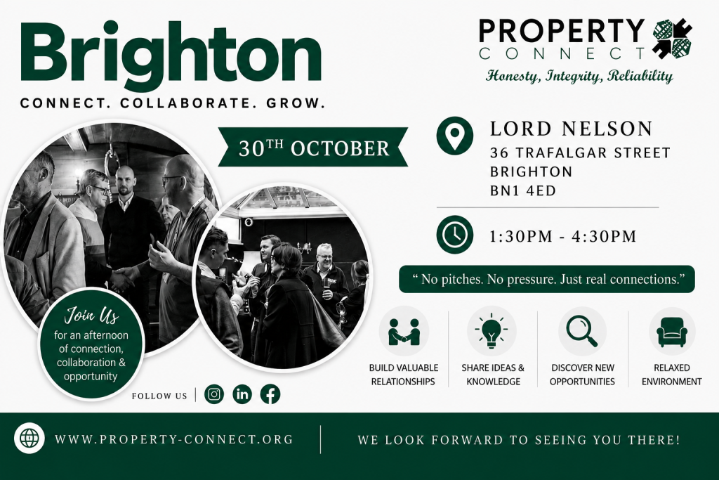 Property Connect Networking Event Brighton 30th October 2026