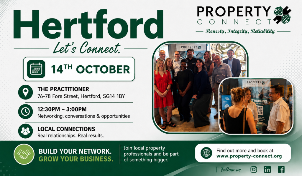 Property Connect Networking Event Hertford 14th October 2026