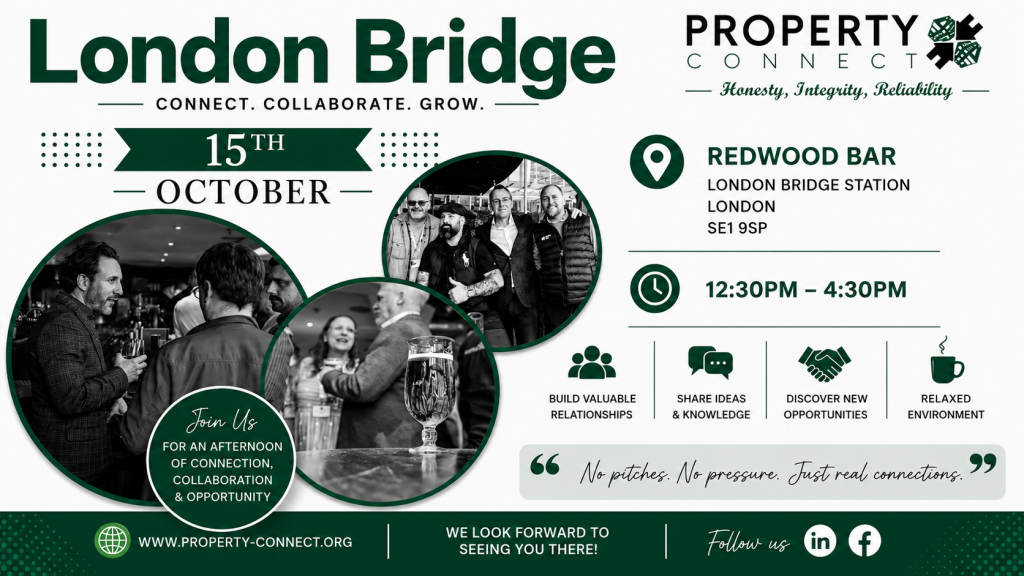 Property Connect Networking London Bridge October 15th 2026